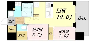 大阪府大阪市淀川区宮原5丁目【マンション】の間取り