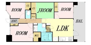 レジディア千里万博公園【3階】の間取り