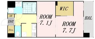 THE MUSIC COURT【4階】の間取り