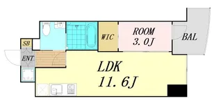 セレニテ本町グランデ【15階】の間取り