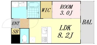 セレニテ江坂アリア【9階】の間取り