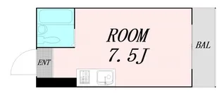 エクセレント上新6【4階】の間取り