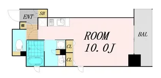 アーバネックス北浜【7階】の間取り