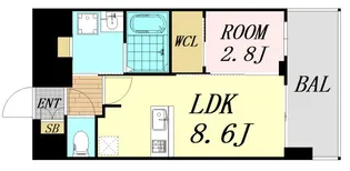 プレサンス東小橋エレディータ【10階】の間取り