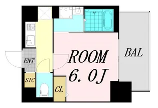 エスリードレジデンス大阪グランノースⅡ【2階】の間取り