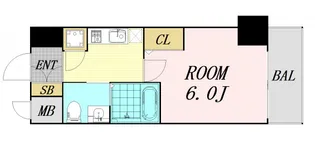 HS梅田EAST【11階】の間取り