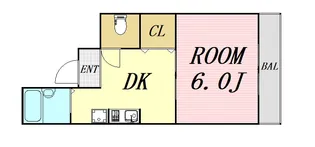 アルファ西天満【5階】の間取り