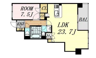 グレンパーク梅田北【12階】の間取り