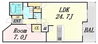 グレンパーク梅田北【5階】の間取り