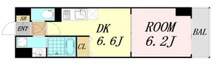 1DKの間取り画像