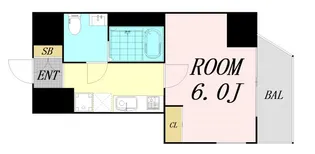 大阪府大阪市西区西本町3丁目【マンション】の間取り