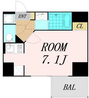S-RESIDENCE難波Briller【5階】の間取り