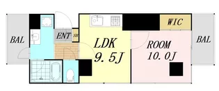 アステリオ北堀江 ザ・メトロタワー【16階】の間取り