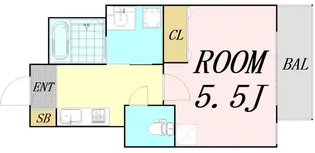 カルム吹田【1階】の間取り