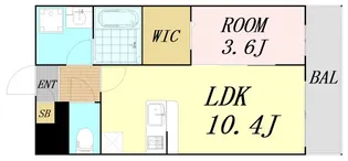 エスグランデ中崎町【3階】の間取り