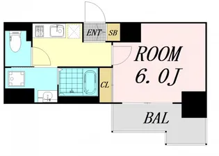 Dimus新大阪【4階】の間取り