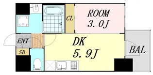 セレニテ新大阪グランデ シュッド【8階】の間取り
