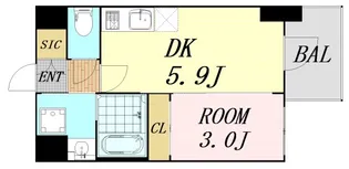 セレニテ新大阪グランデ シュッド【2階】の間取り
