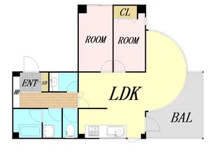 シオンズガーデン花川【2階】の間取り