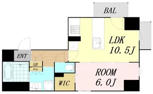 La CASA 石ケ辻【5階】の間取り