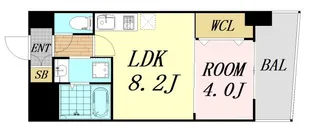 セレニテ京橋クレア【8階】の間取り