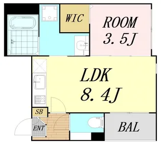 ファースト淡路【2階】の間取り