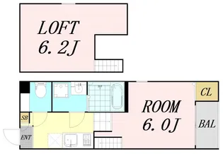 ハーモニーテラス加島【1階】の間取り