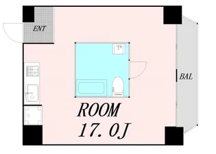 ガレット南森町【6階】の間取り