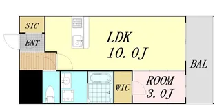 1LDKの間取り画像