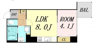 RISING Maison 本町橋【2階】の間取り