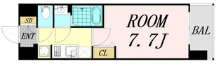 プレサンス芦原橋ヴィブラス【2階】の間取り