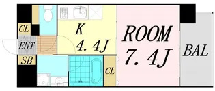 ルーヴェンブルン豊津【5階】の間取り