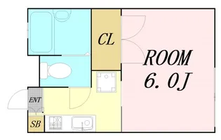 メルベイユ千里山北棟【1階】の間取り