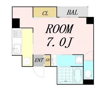 大阪府大阪市西区靱本町1丁目【マンション】の間取り