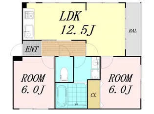 言野ビル【4階】の間取り