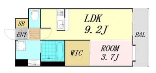 1LDKの間取り画像