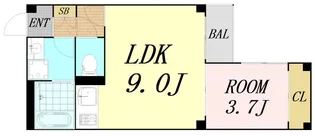 wiz Abeno【1階】の間取り