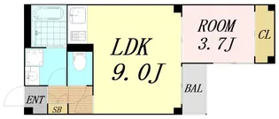 wiz Abeno【1階】の間取り