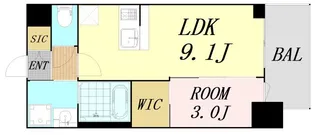 GENOVIA大阪大正【2階】の間取り