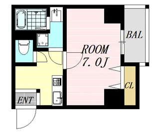 ES-Grande大阪福島【9階】の間取り