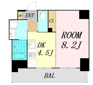 アーバンステージ安堂寺1【3階】の間取り