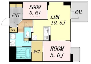 S-RESIDENCE福島diverse【2階】の間取り