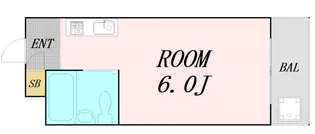 パールビル塚本【4階】の間取り