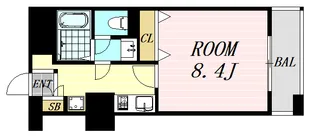 メゾン・ド・ヴィレ大阪城公園前【24階】の間取り