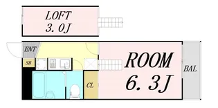 Espacio御幣島【1階】の間取り