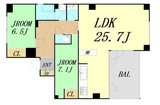 シオンズガーデン花川【3階】の間取り