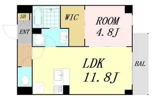 SOLASIA residence九条【2階】の間取り