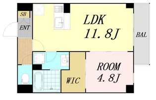 SOLASIA residence九条【2階】の間取り