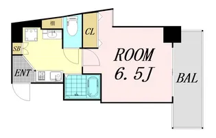 ラナップスクエア中之島公園【7階】の間取り