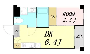 コバルト森ノ宮EAST【3階】の間取り